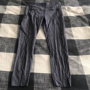Purple/gray Lululemon 7/8 pants